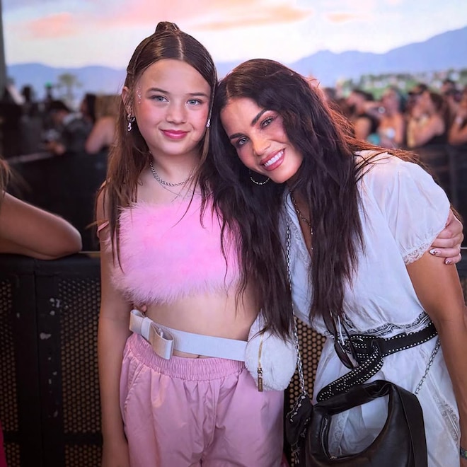 Jenna Dewan and daughter Everly at Coachella 2025